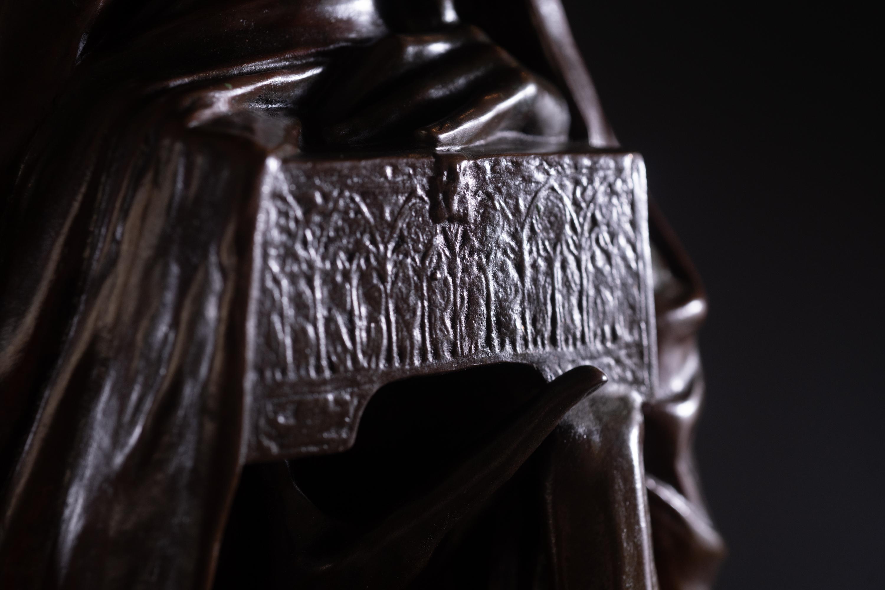 « Le secret » - Sculpture en bronze Art nouveau de Pierre Felix Masseau en vente 6