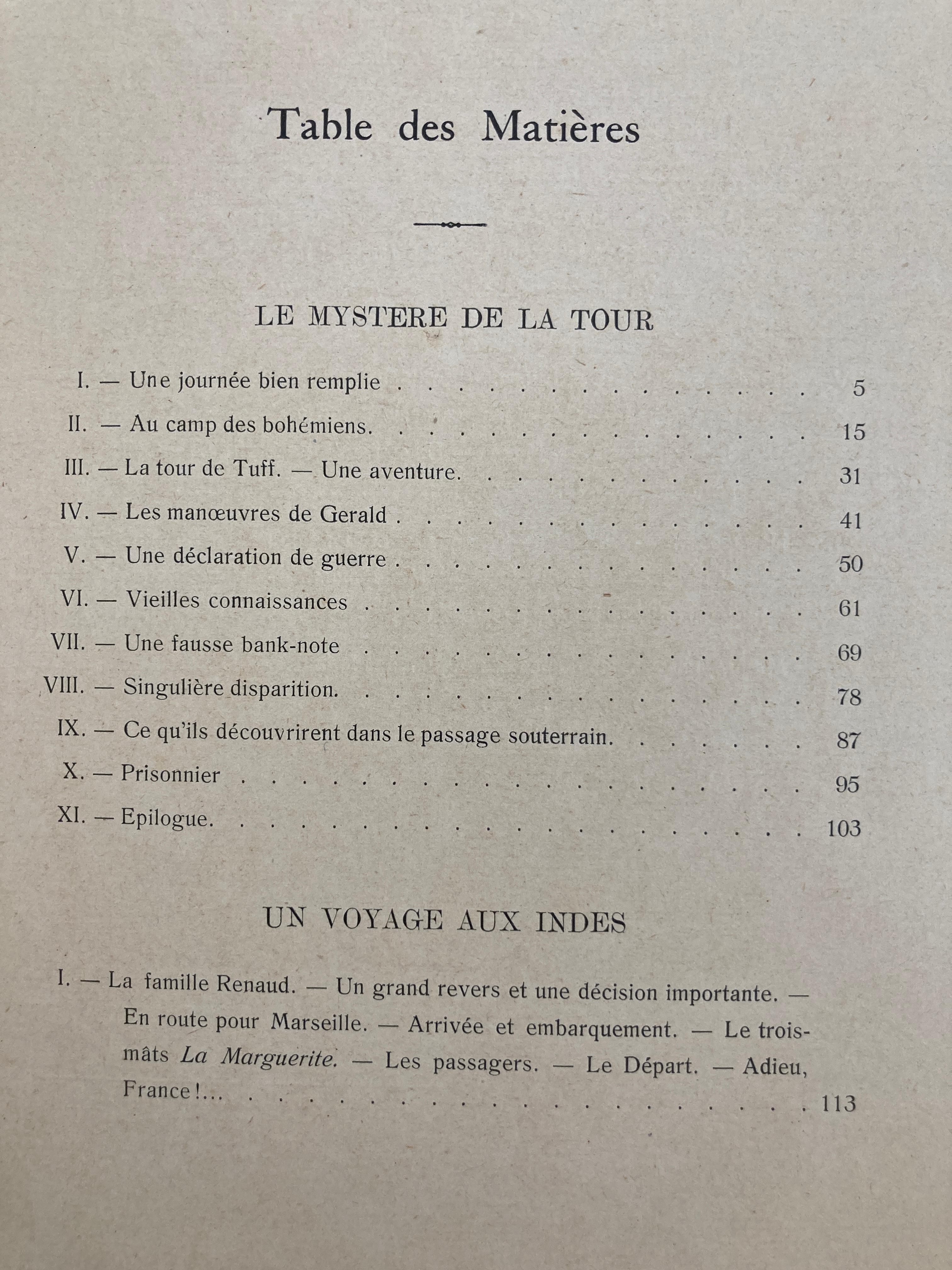 Le Secret de la Tour, Bibliotheque de la Jeunesse Collector Book, 1926 2