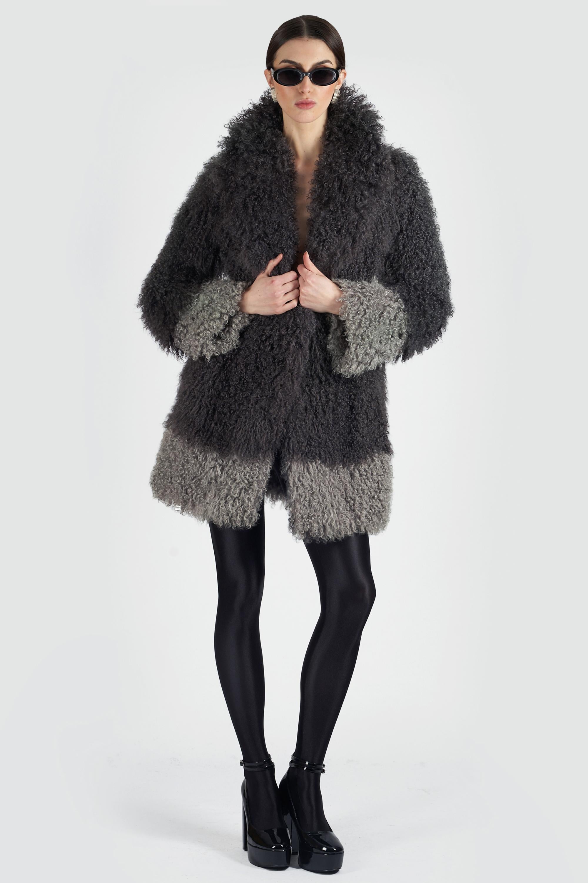 Women's Le Sentier Vintage 1990’s Sheepskin Fur Coat