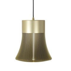Le Sergent Pendant Lamp Anodized Aluminum in Gold Color by Michael Young