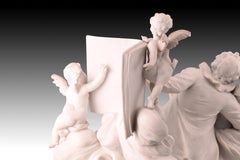 Le Serment D'amour, Tafelaufsatz, Biskuit, Rudolstadt-Volkstedt, Deutschland, 19. Jahrhundert