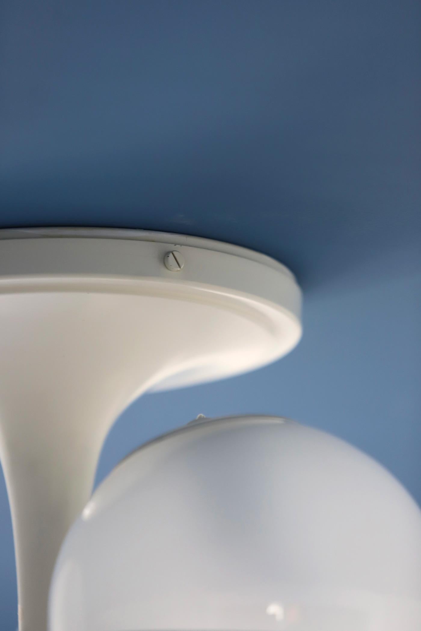 ' Le Sfere Plafone 2042/3  ceiling lamp by Gino Sarfatti for Arteluce 1960s For Sale 3