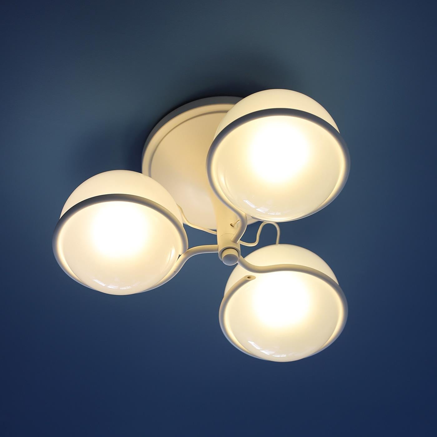 Mid-Century Modern ' Le Sfere Plafone 2042/3  ceiling lamp by Gino Sarfatti for Arteluce 1960s For Sale