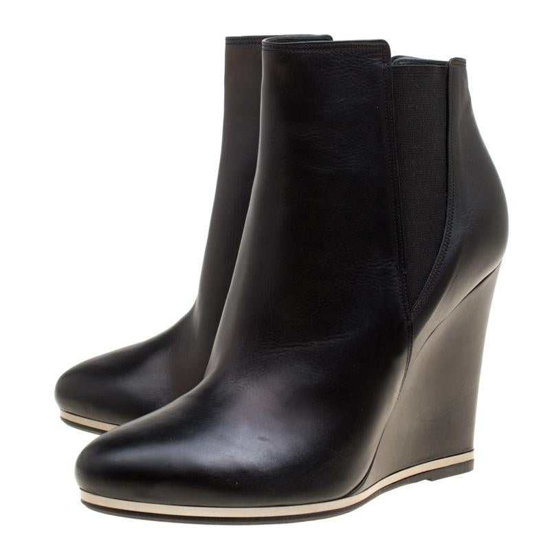 high wedge ankle boots