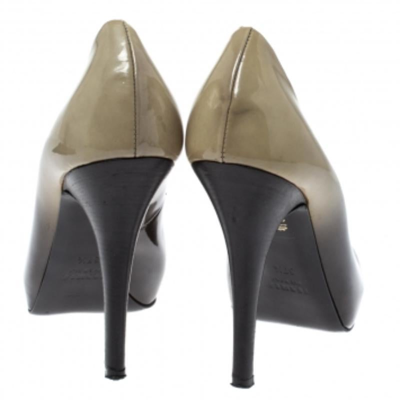 Donna Le Silla - Greene & Greene & Greene - Pumps con piattaforma in pelle verniciata misura 37,5 in vendita