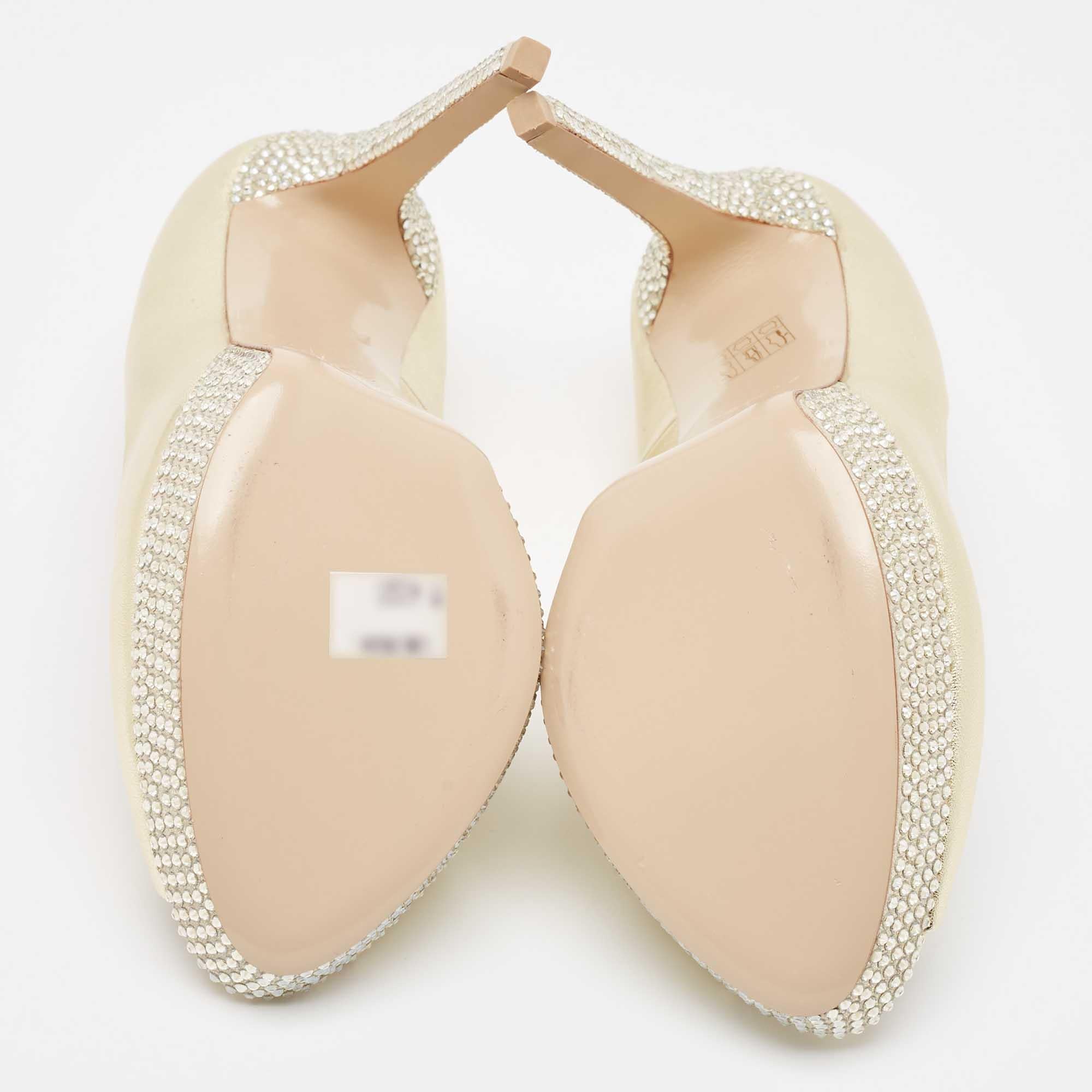 Le Silla Pumps Peep Toe in pelle oro metallizzato misura 38,5 in vendita 1
