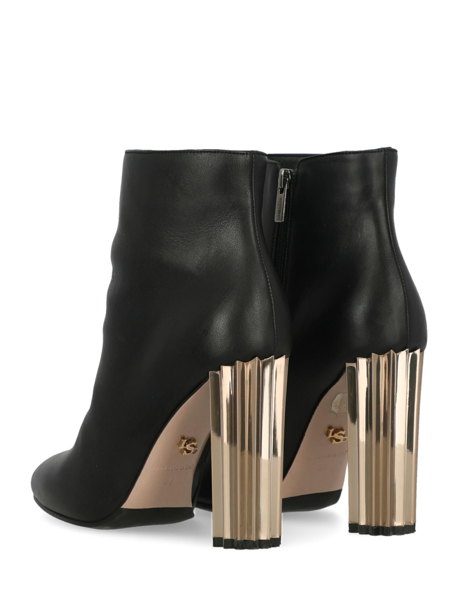 Women's Le Silla Woman Ankle boots Black Leather IT 38 For Sale