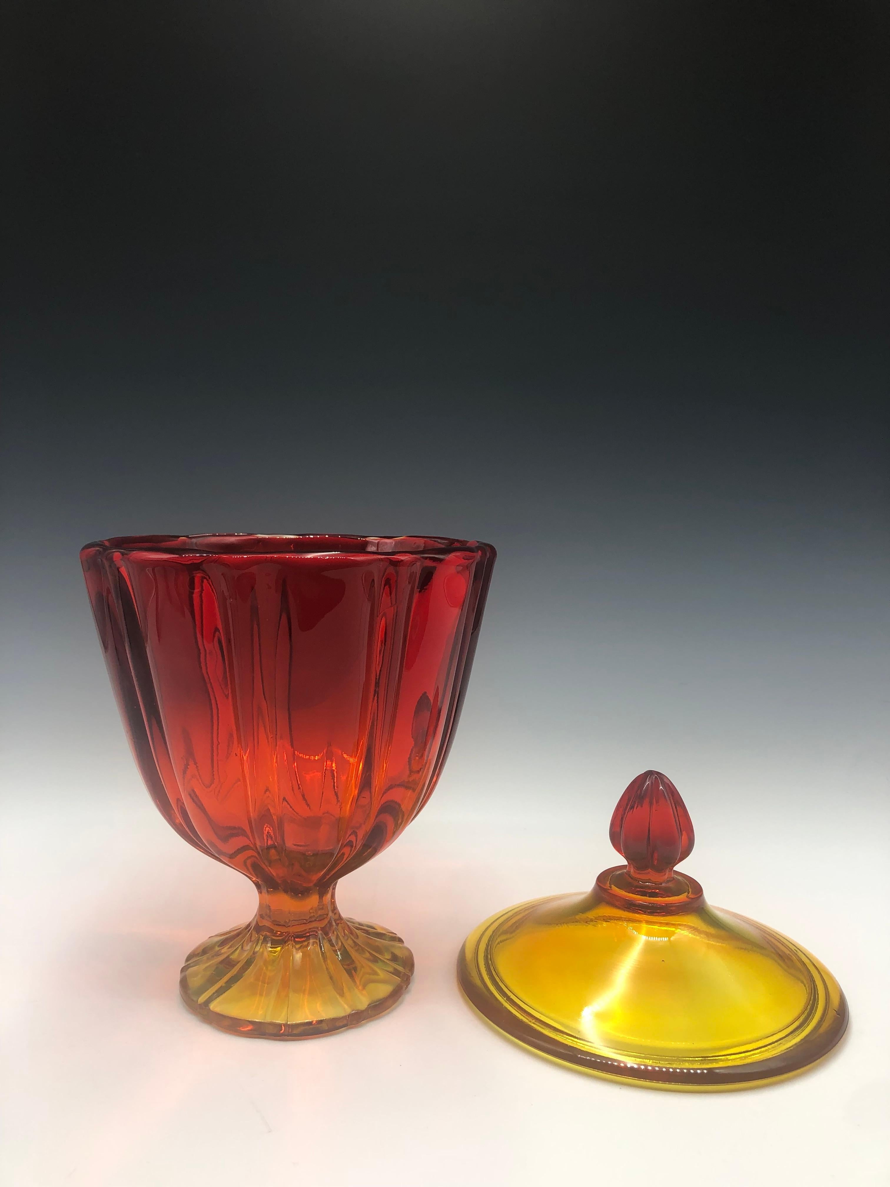 le smith amberina glass
