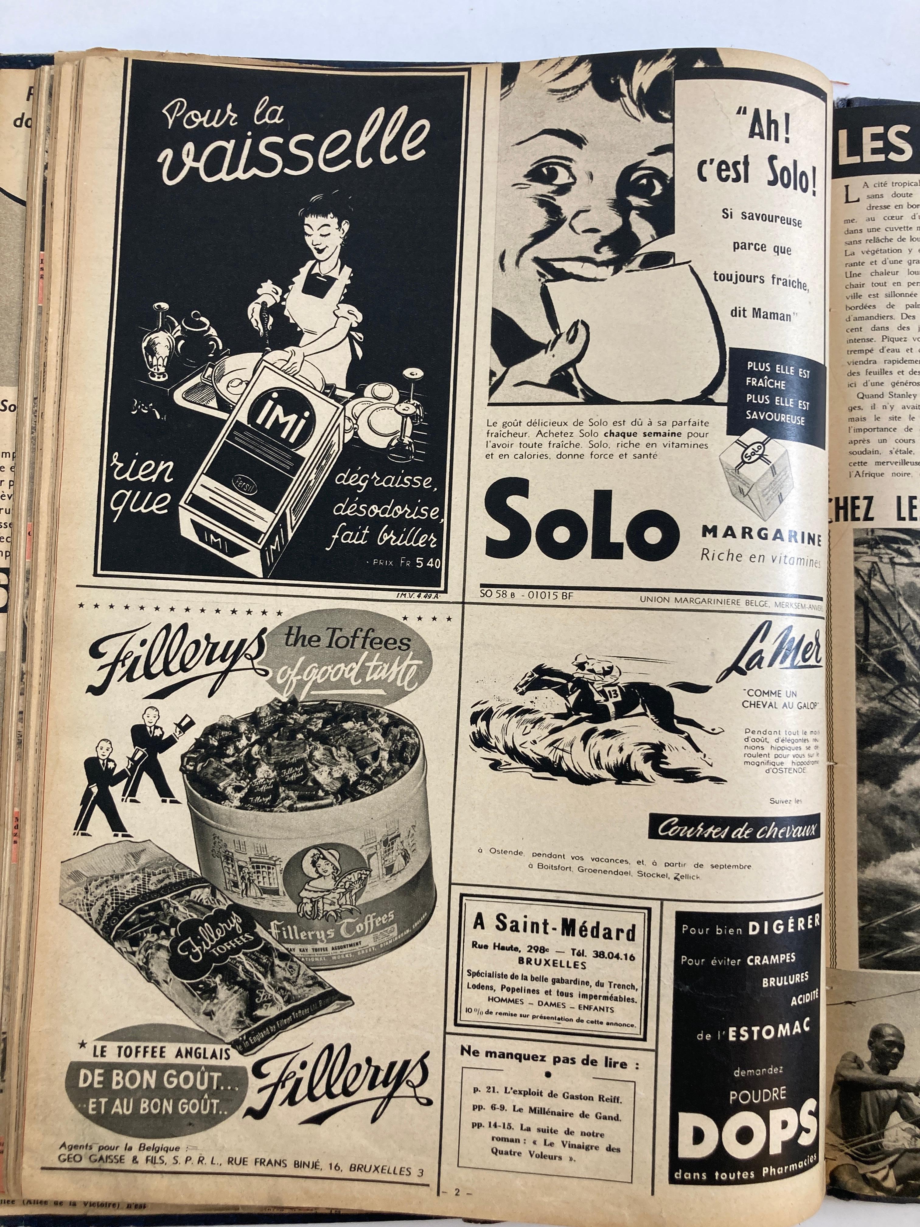 Le Soir Illustre, mai 1949 à septembre 1949 Magazines français Paris France en vente 3