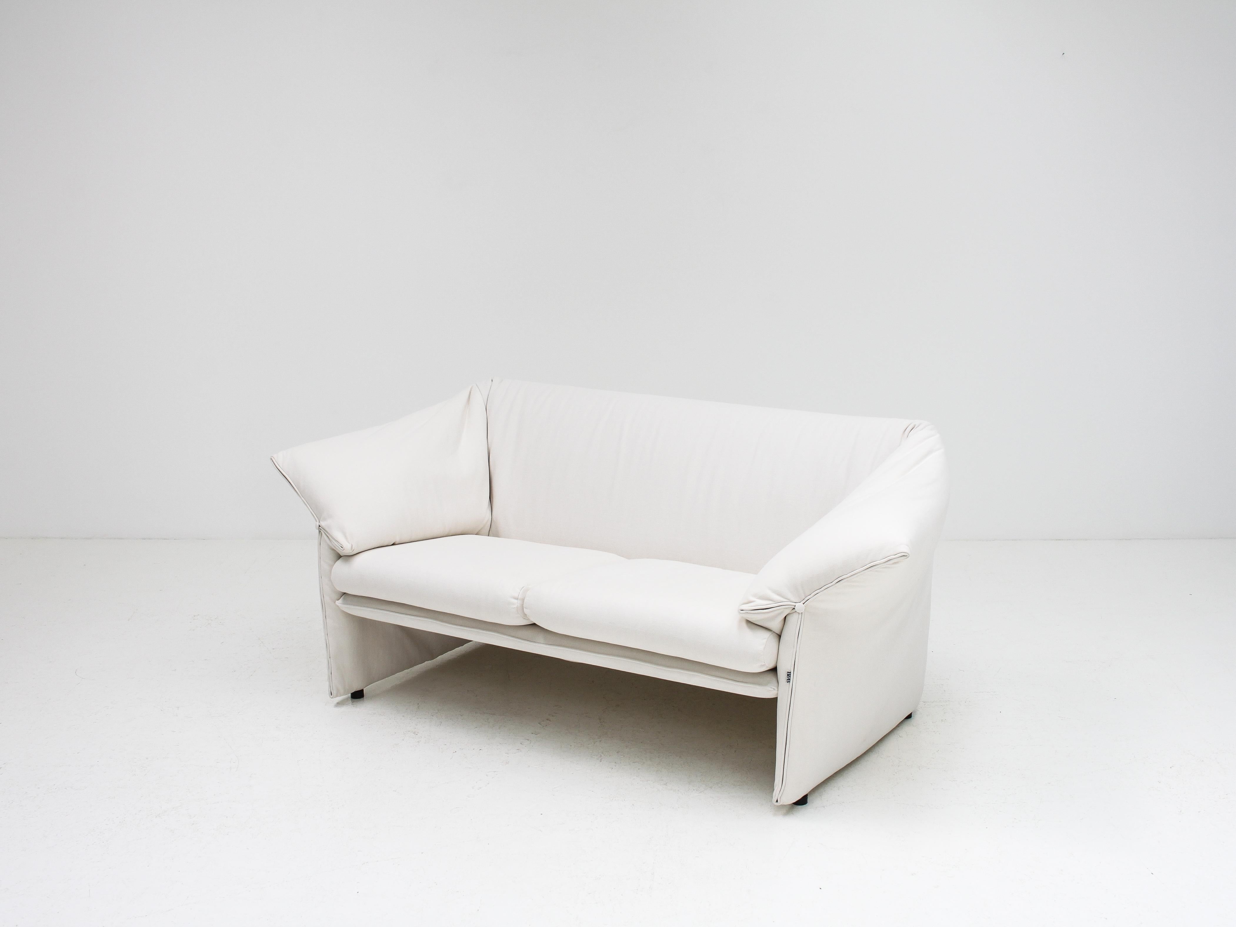 Metal  'Le Stelle' Loveseat Sofa by Mario Bellini for B&B Italia, 1974, Reupholstered