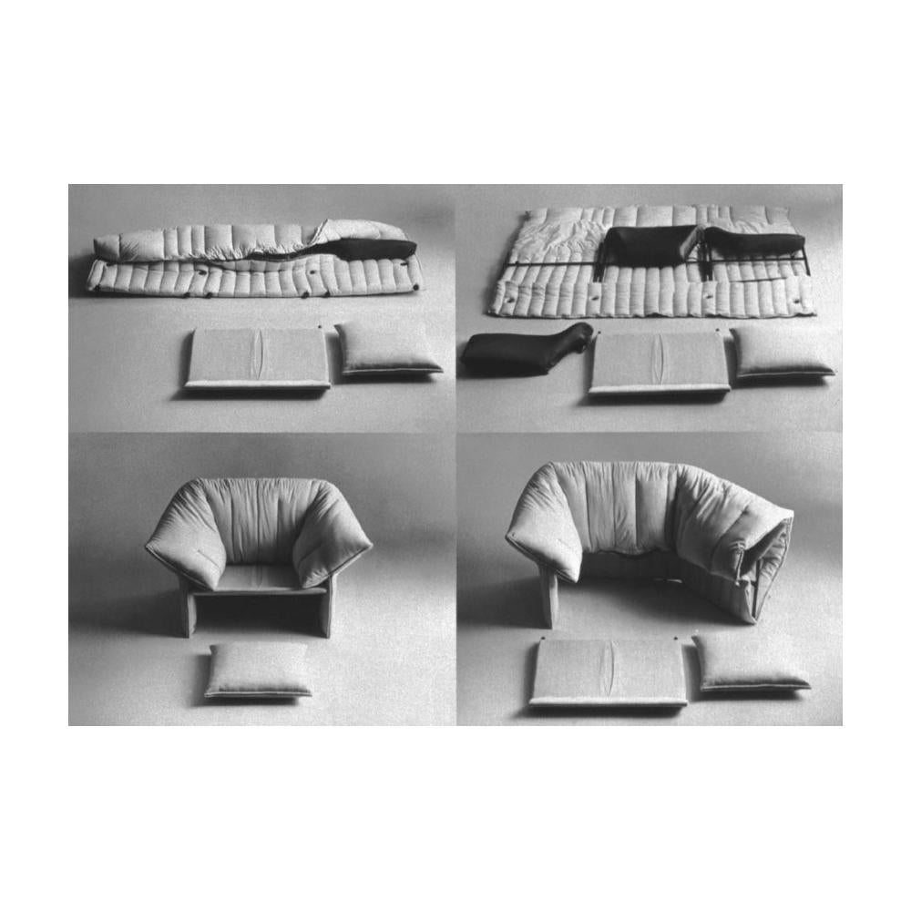 'Le Stelle' Three Seat Sofa by Mario Bellini for B&B Italia, 1974, Signed 10