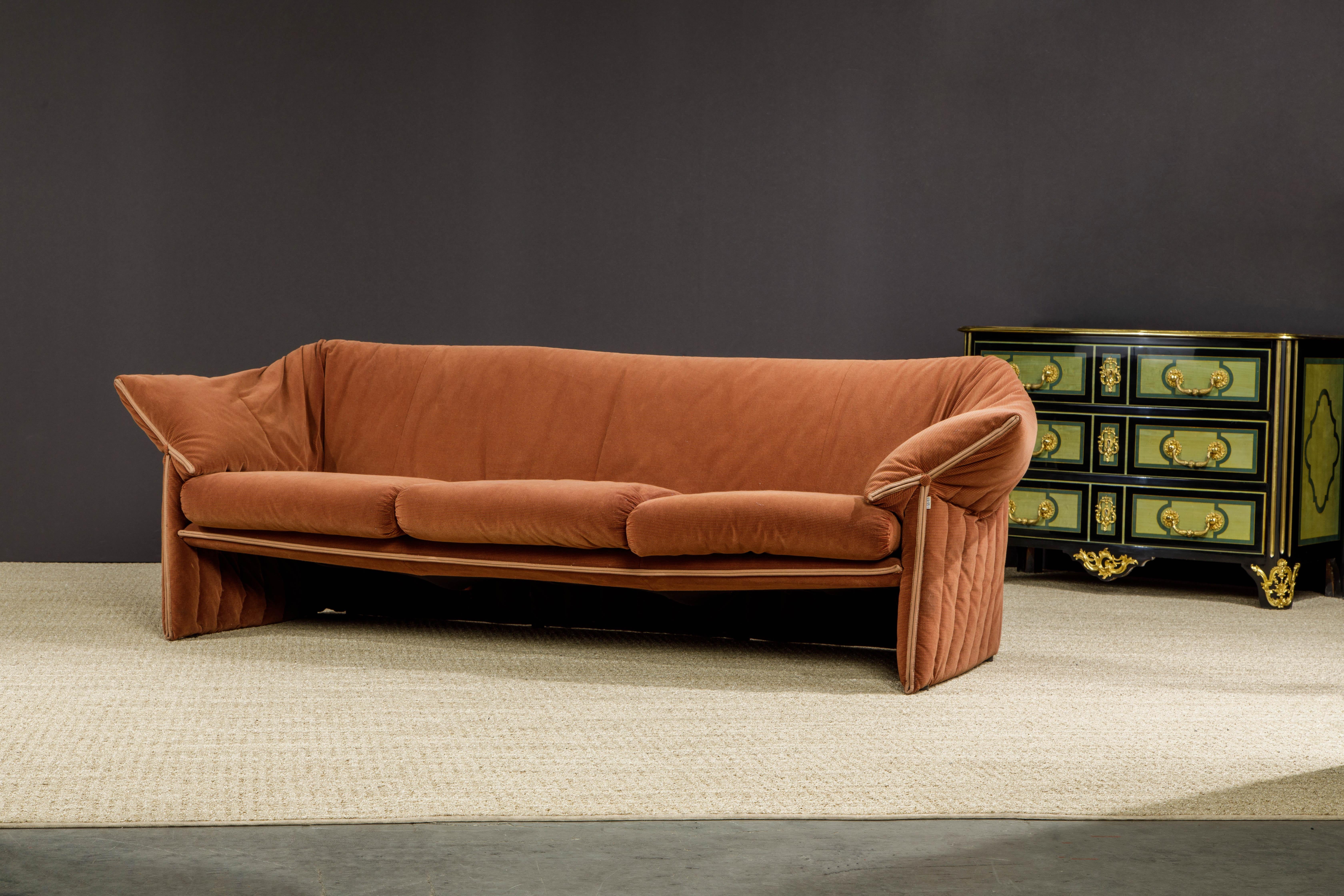 'Le Stelle' Three Seat Sofa by Mario Bellini for B&B Italia, c. 1974, Signed 9