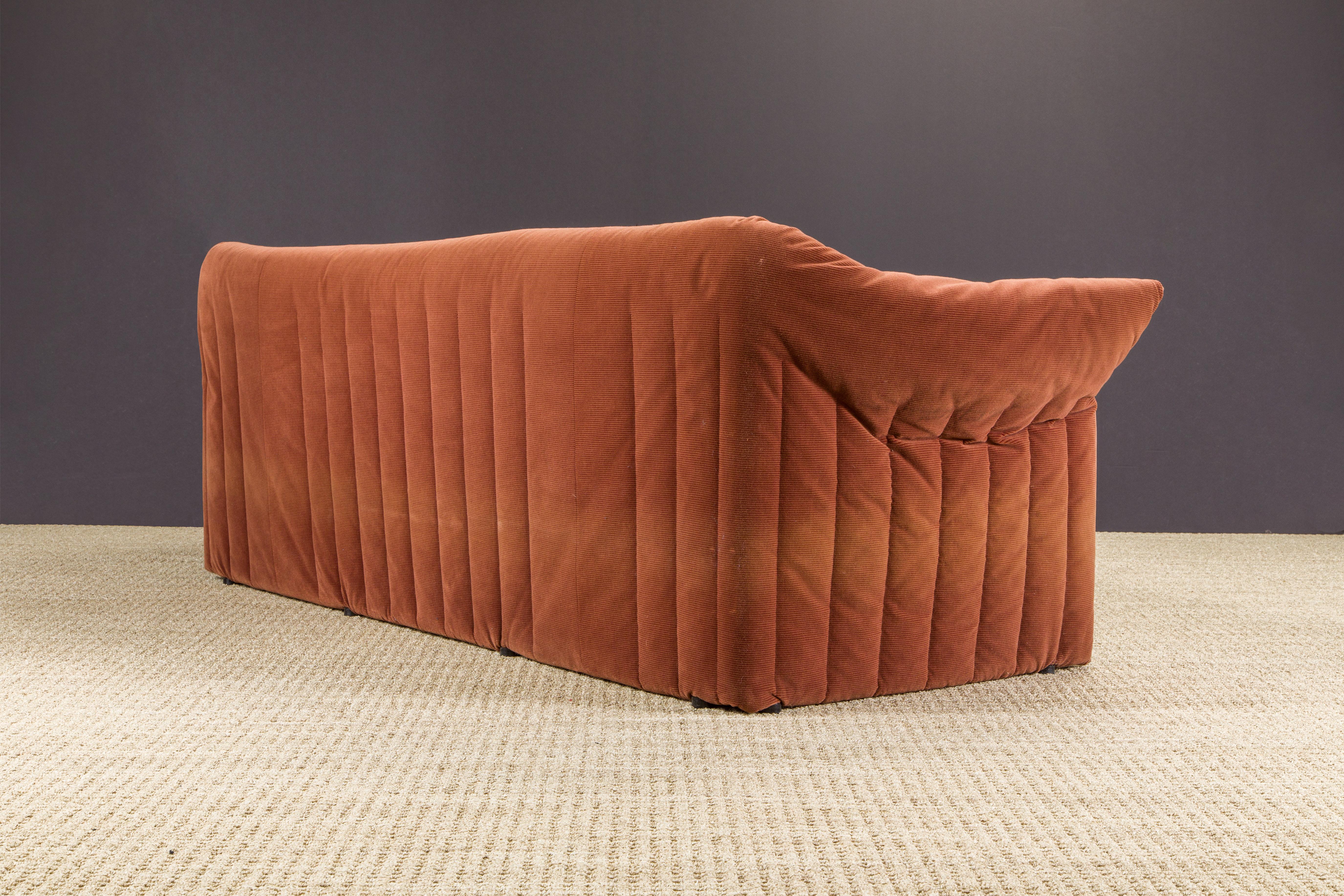 Fabric 'Le Stelle' Three Seat Sofa by Mario Bellini for B&B Italia, c. 1974, Signed