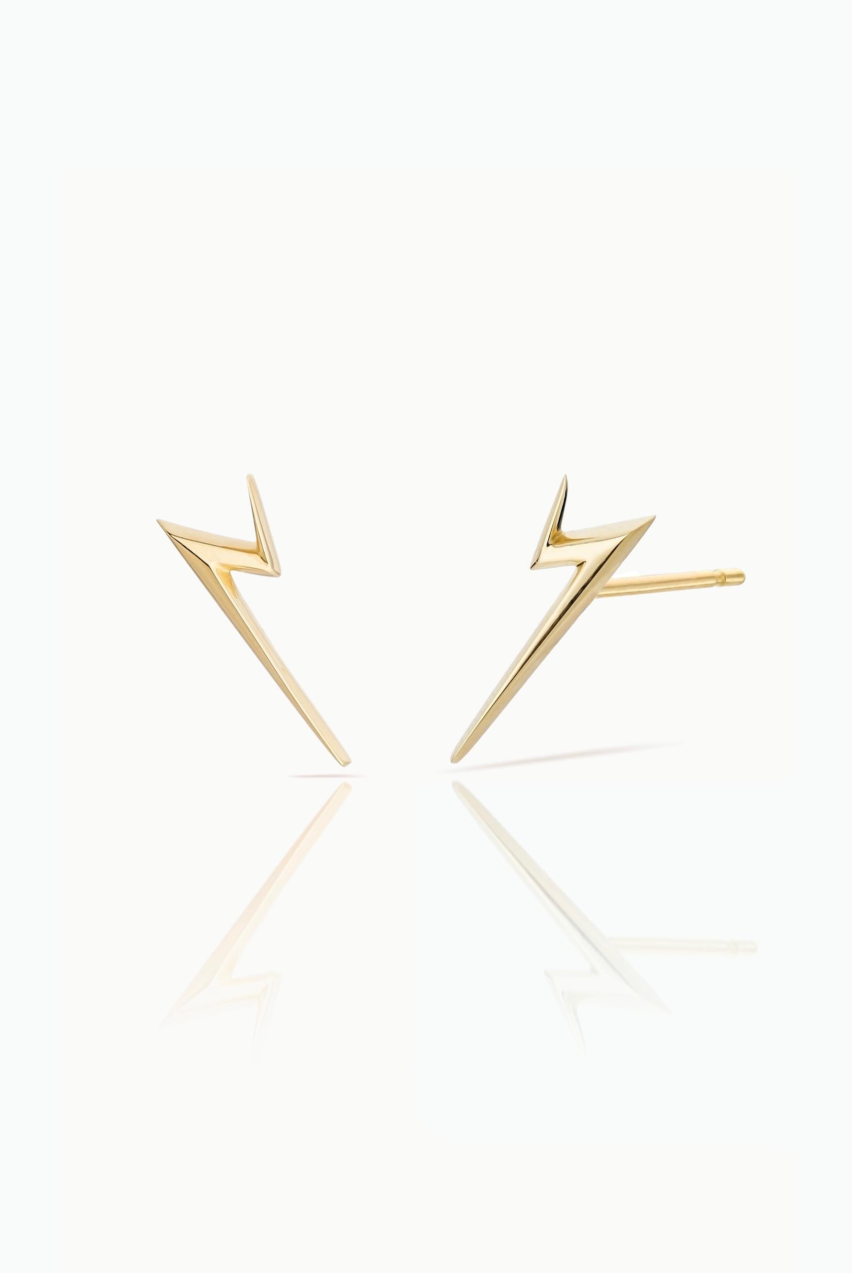 Art Deco Le Ster Modern Diamond Pave Long Earrings 18K yellow  gold For Sale