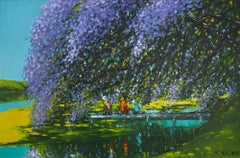 'At The River' Impressionist Landscape Painting