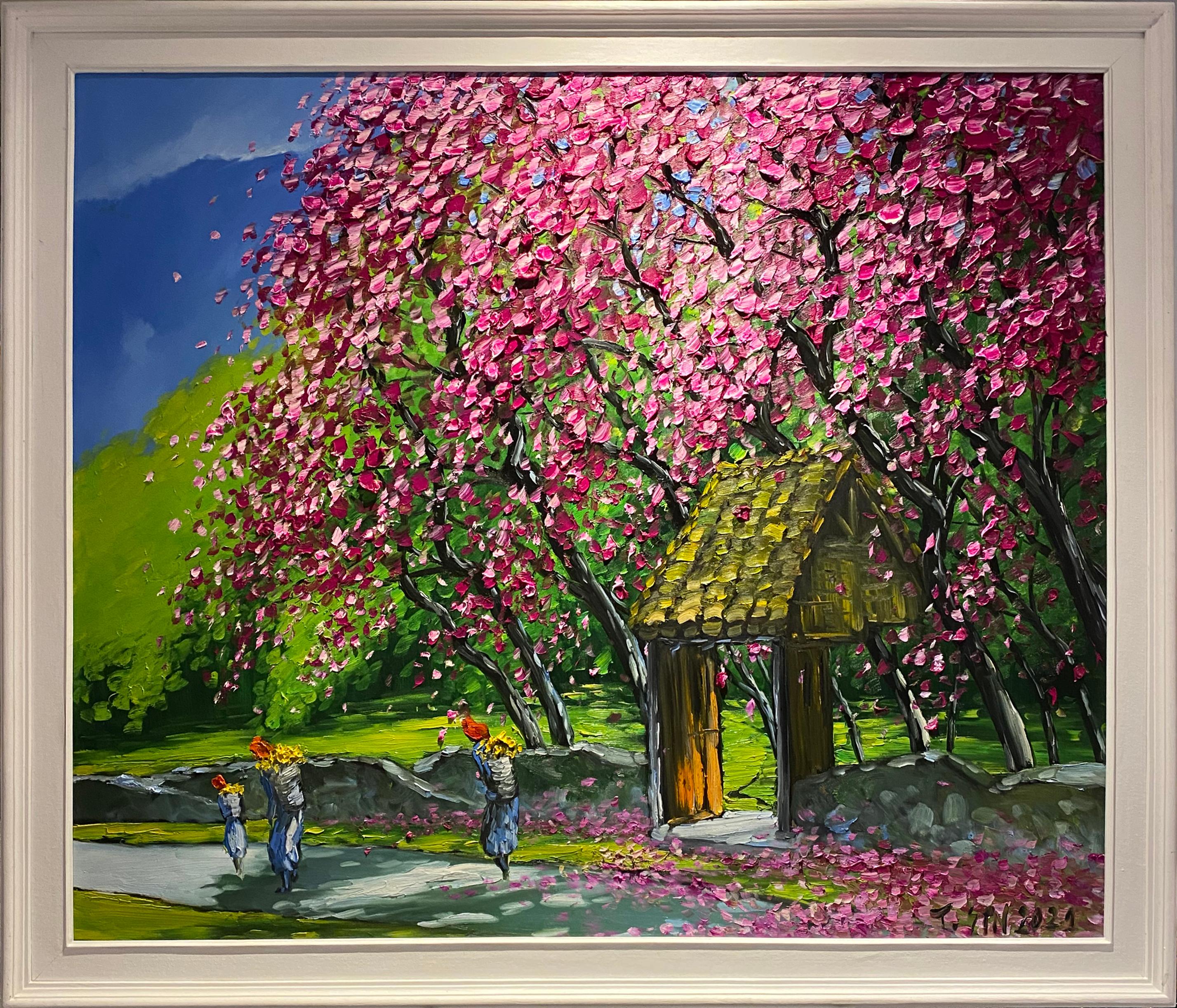 Pintura impresionista llena de color 