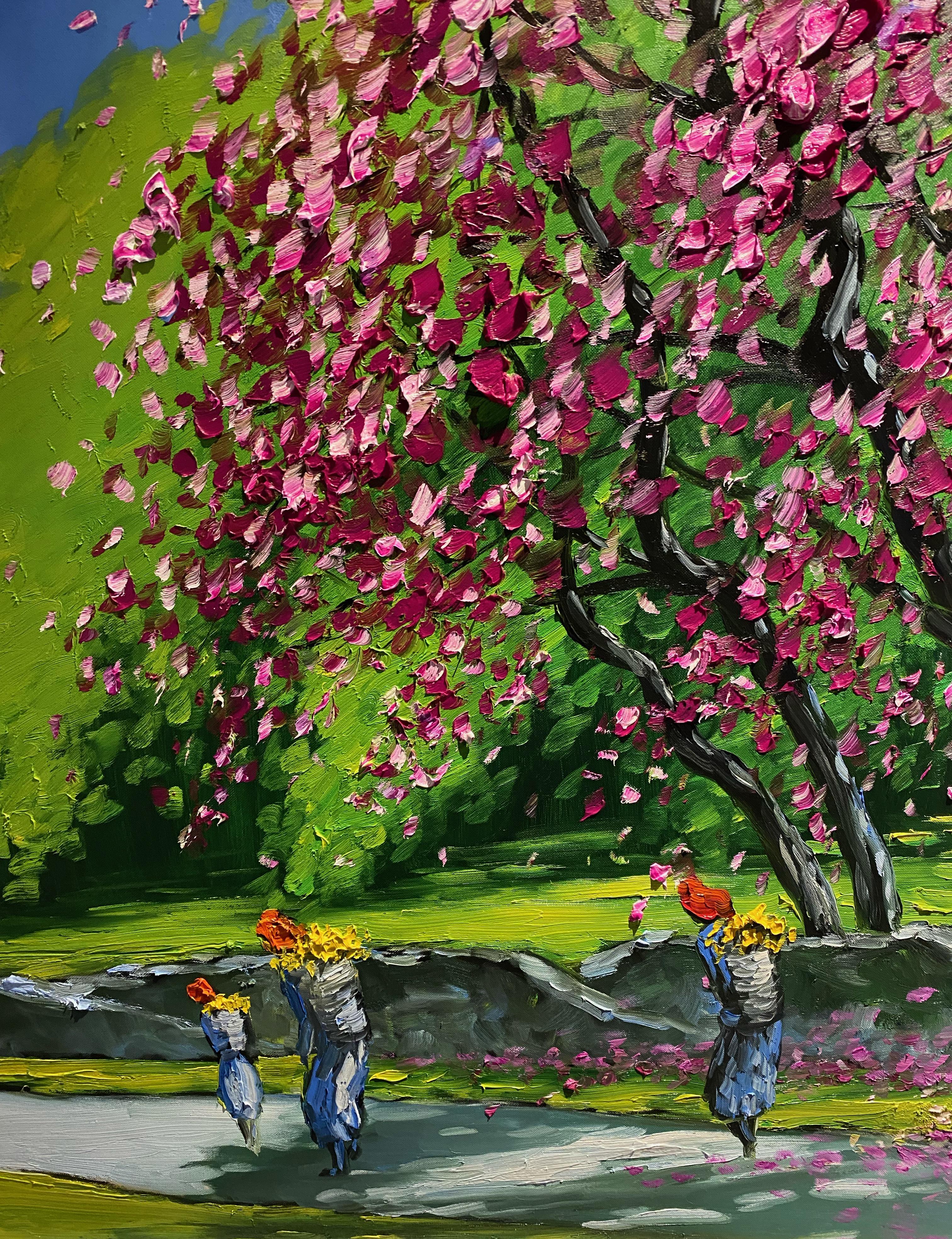 Pintura impresionista llena de color 