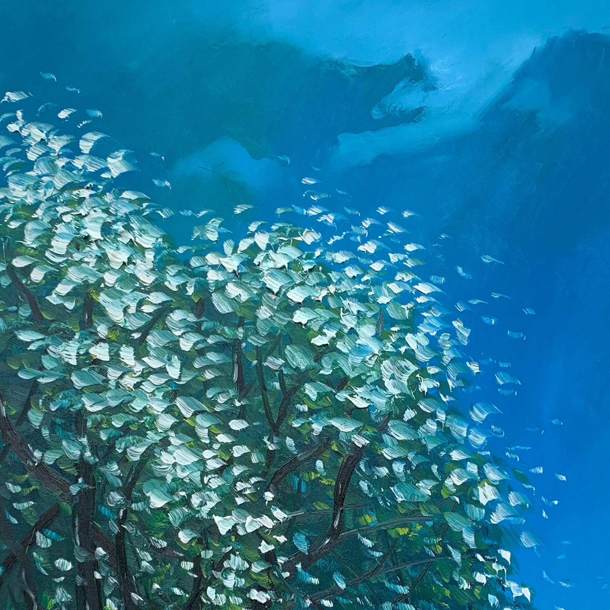 White Night - Contemporary Painting by Le Thanh Son