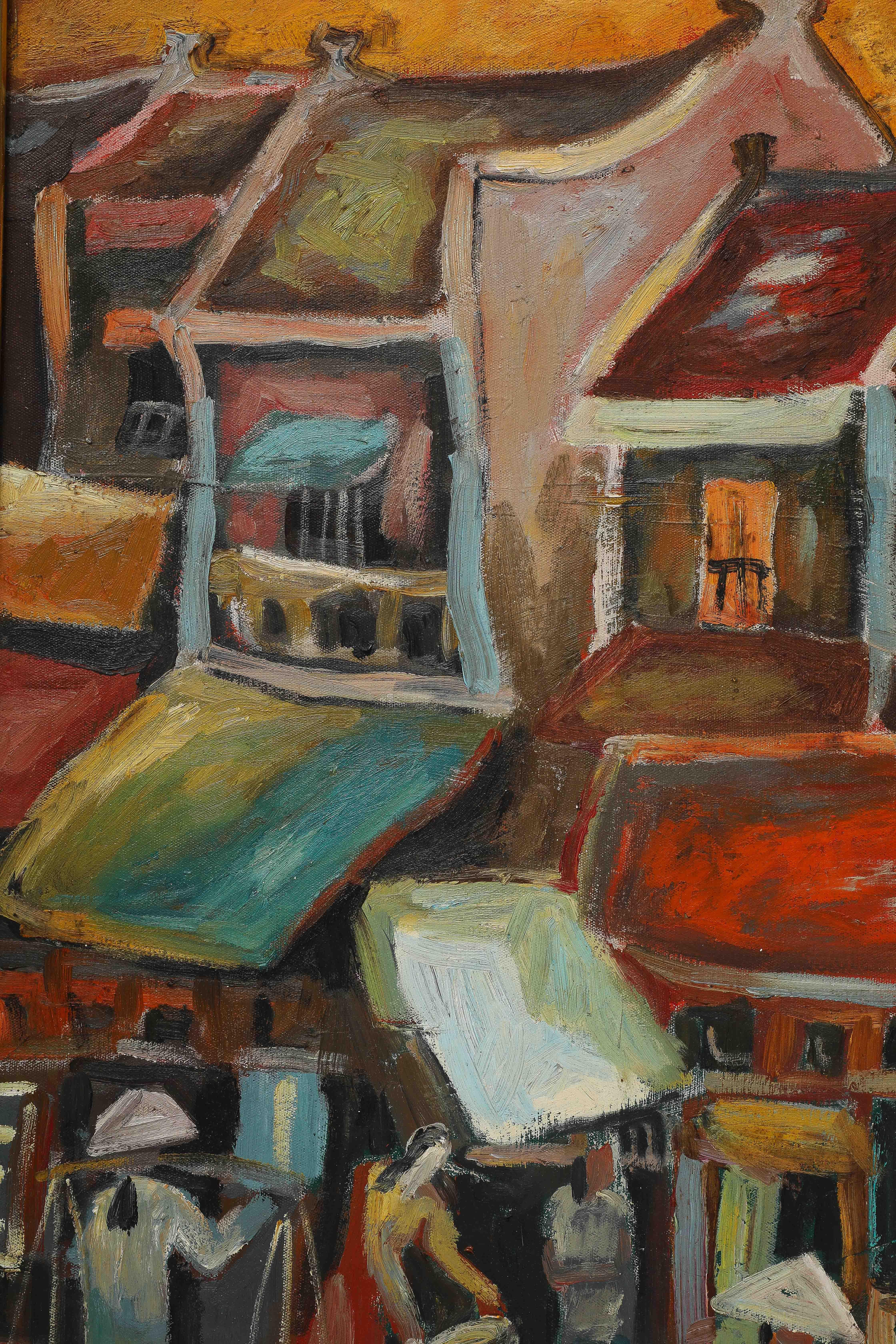 XXIe siècle et contemporain Grande peinture vietnamienne Le Thanh Son en vente