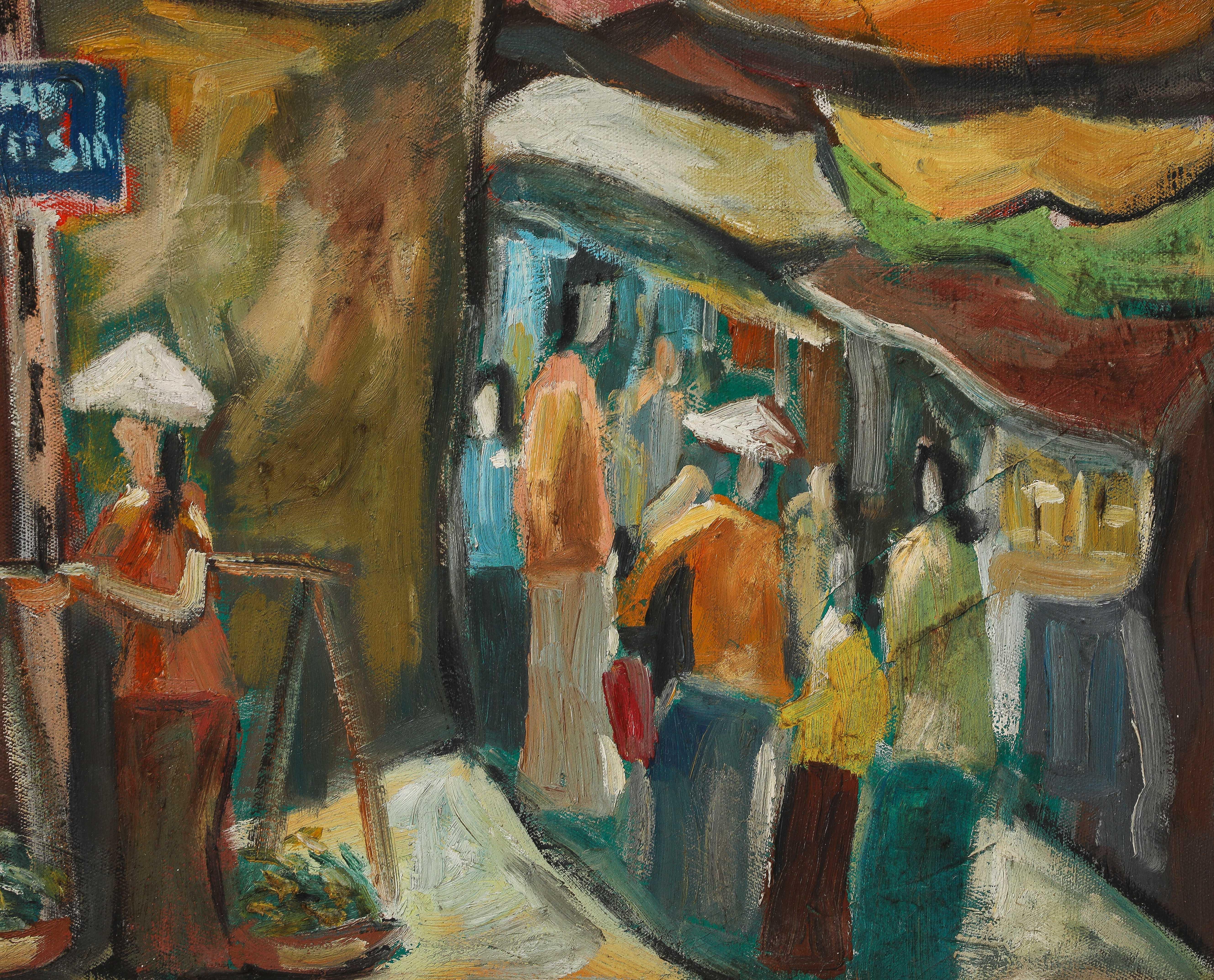 Grande peinture vietnamienne Le Thanh Son en vente 2