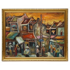 Cuadro vietnamita grande de Le Thanh Son