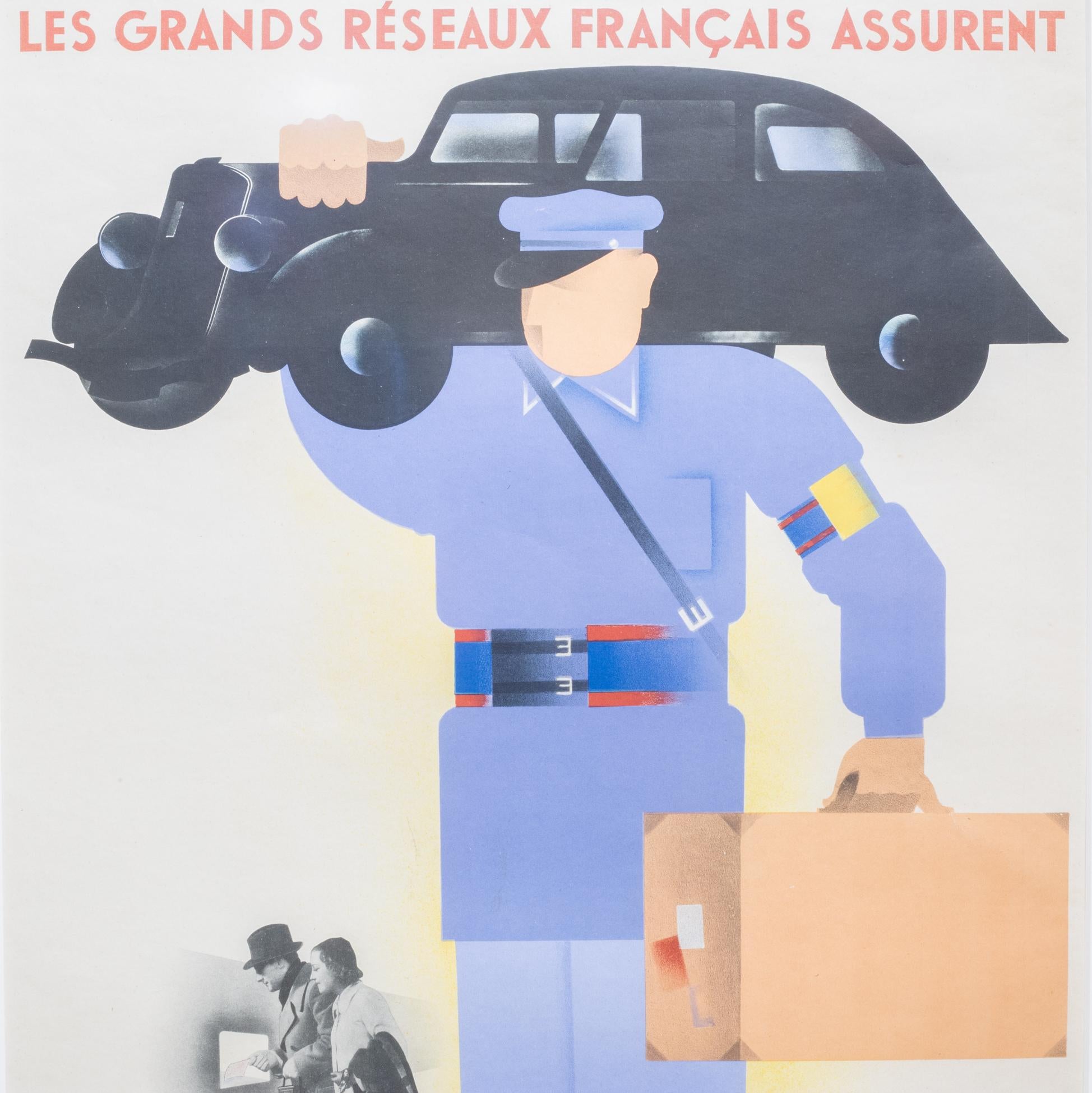 Le Transport Gratuit, Pierre Fix-Masseau 1935 (Art déco) im Angebot