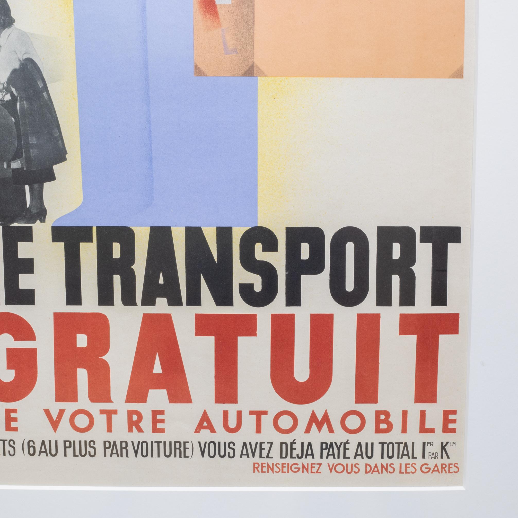 Le Transport Gratuit, Pierre Fix-Masseau 1935 (Französisch) im Angebot