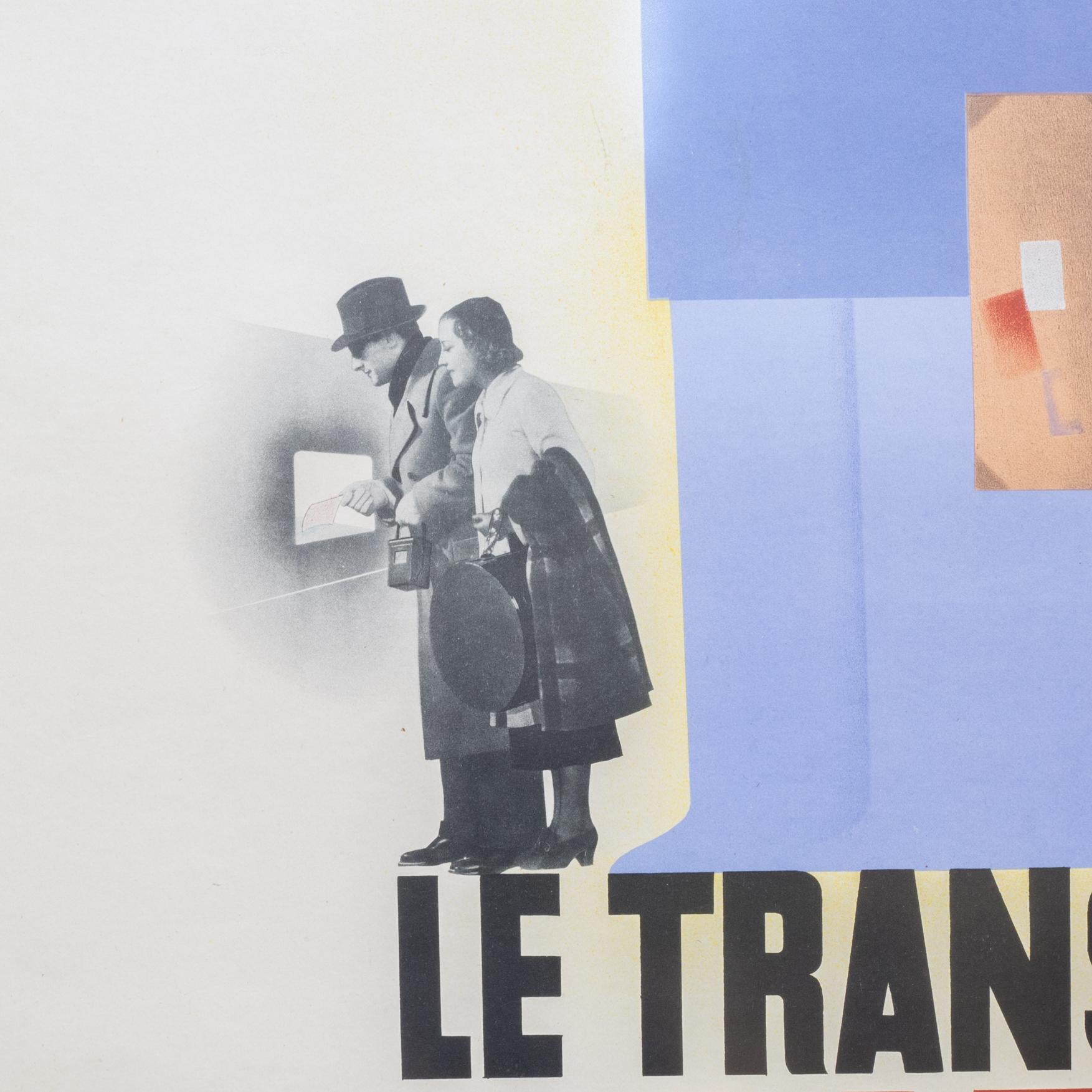 Le Transport Gratuit, Pierre Fix-Masseau 1935 (20. Jahrhundert) im Angebot