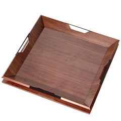 Bandeja Le, Nogal/ Bronce aceitado