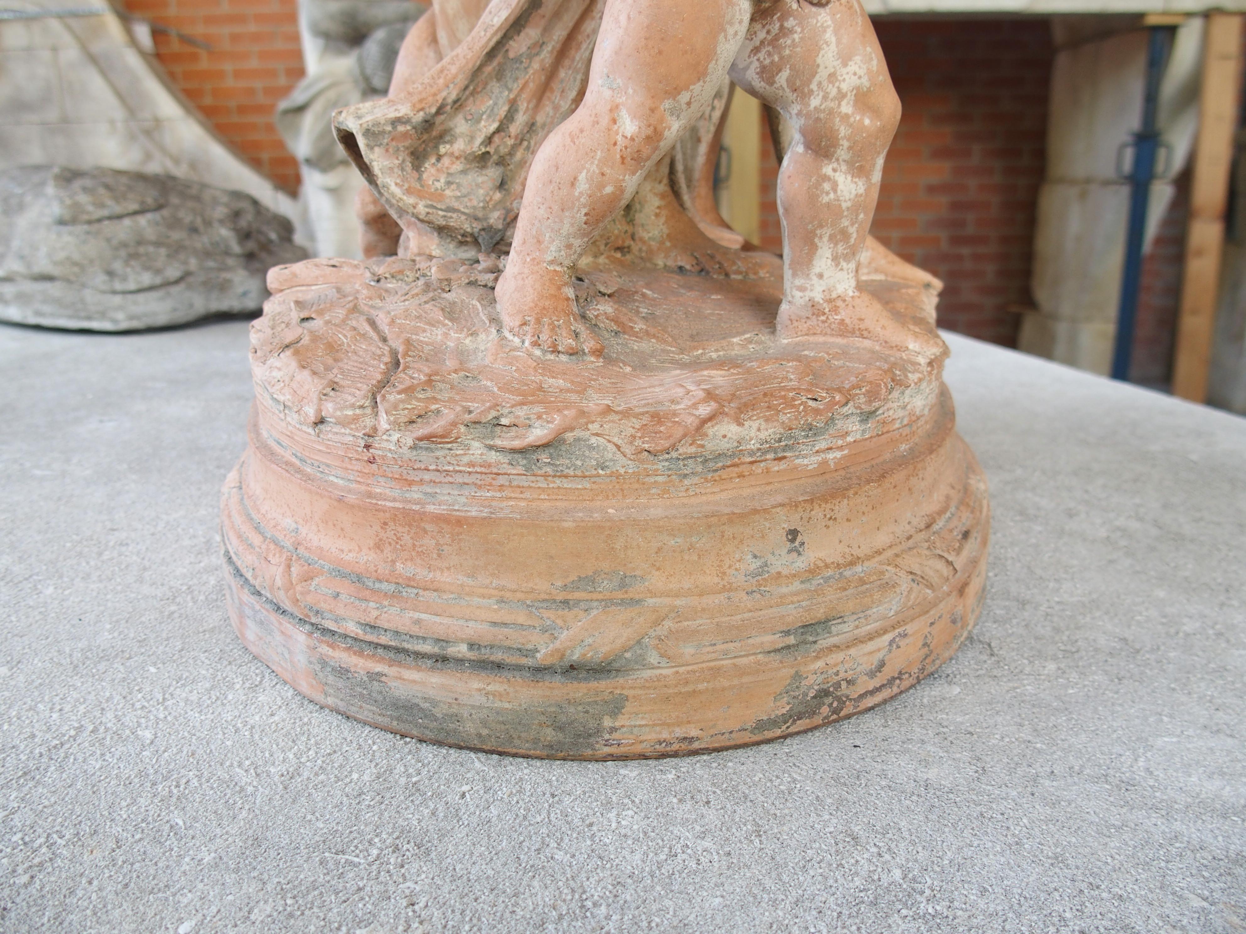 Le Triomphe de Bacchus, 19th Century French Terra Cotta Sculpture after Clodion For Sale 7
