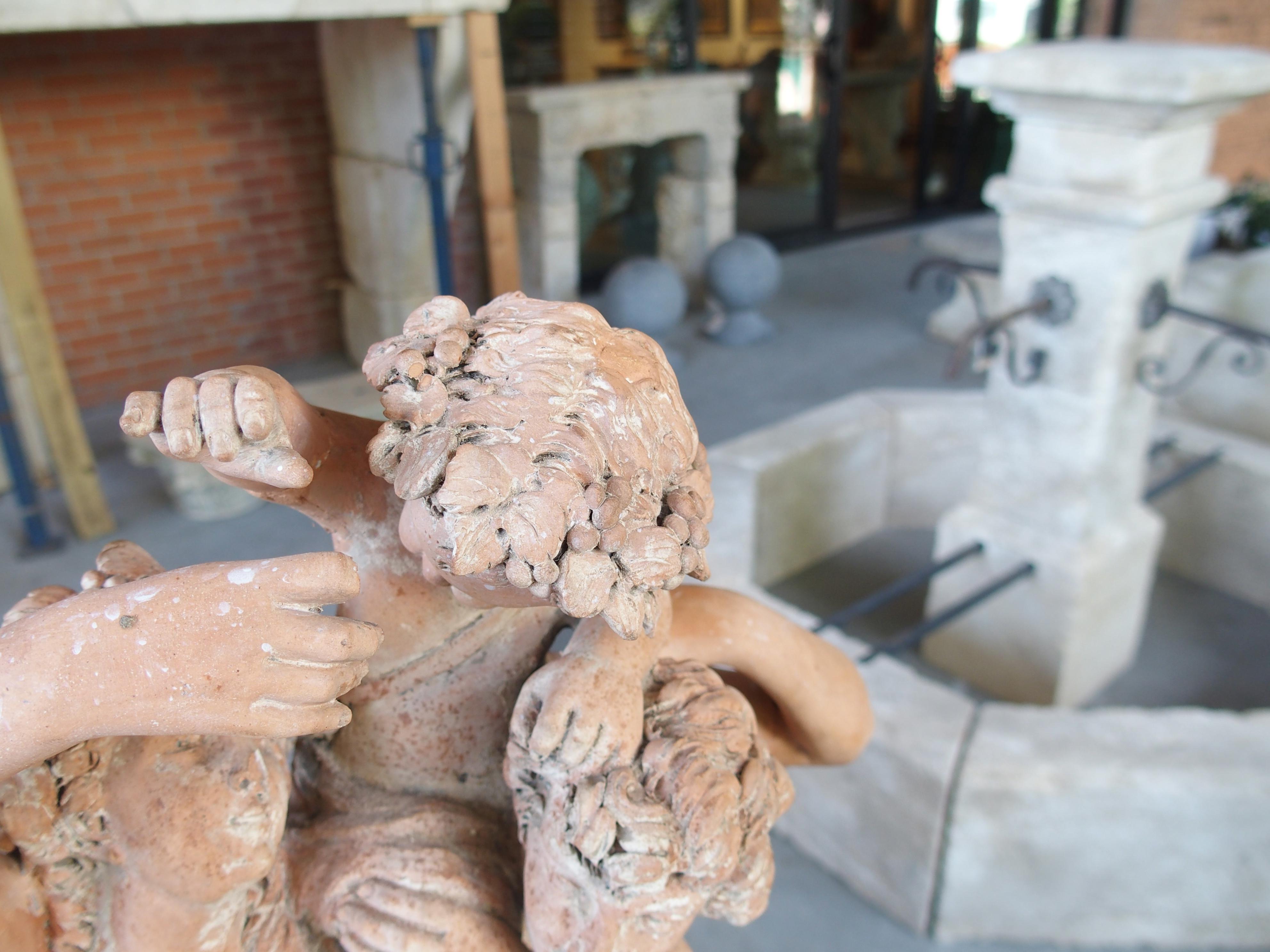 Le Triomphe de Bacchus, 19th Century French Terra Cotta Sculpture after Clodion For Sale 4
