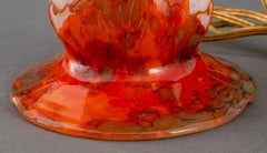 Le Verre Français Art Déco Base de lampe en verre camée