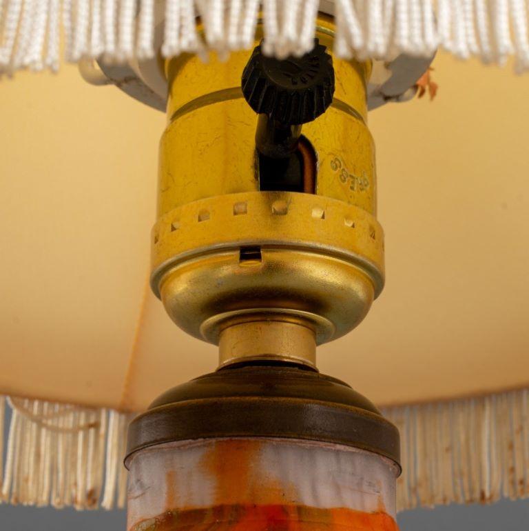 Le Verre Francais Art Deco Cameo Glass Lamp Base For Sale 3
