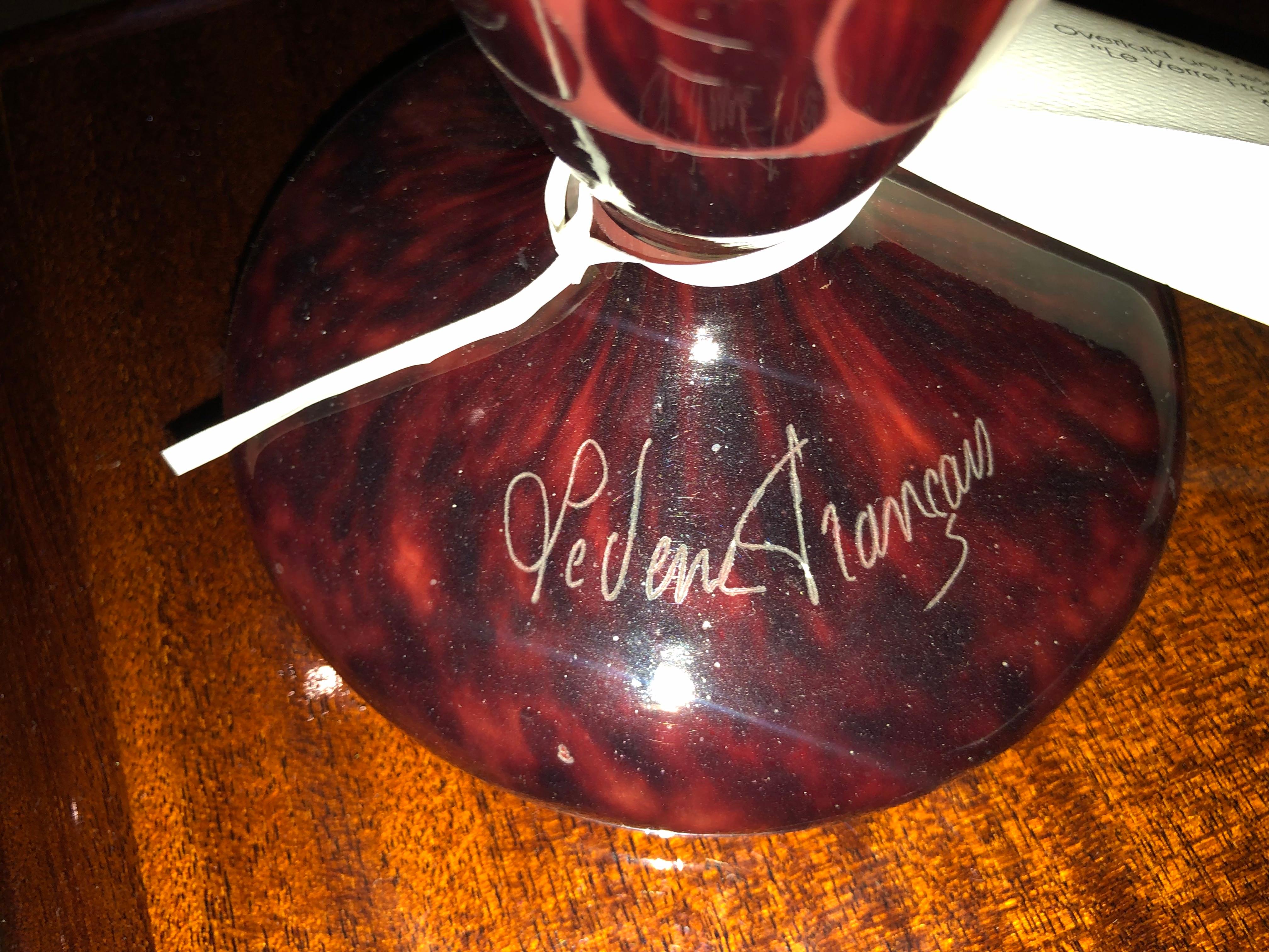 Francese Vaso Le Verre Francais Art Déco in vendita