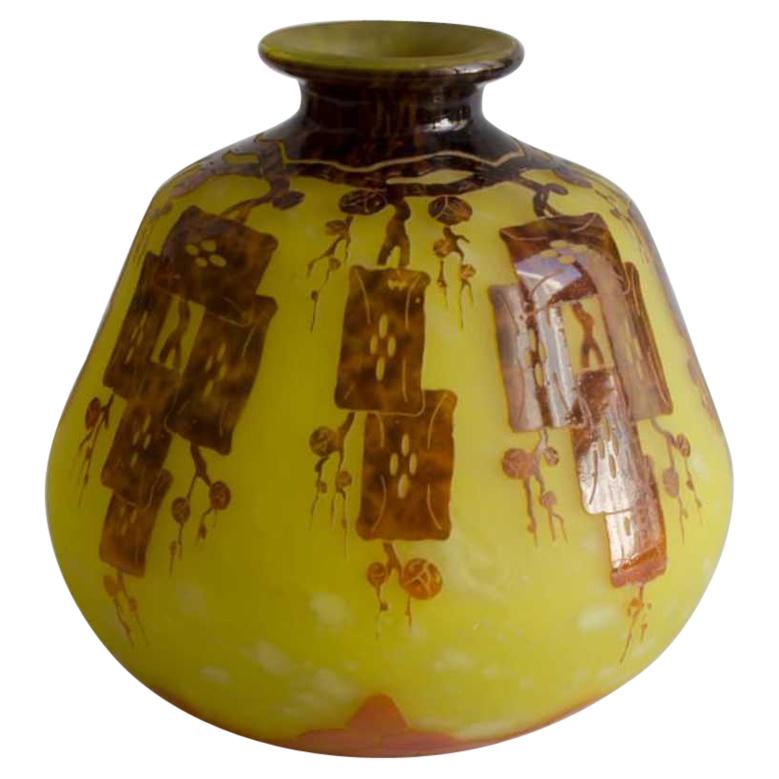 Le Verre Francais Art Deco Vase