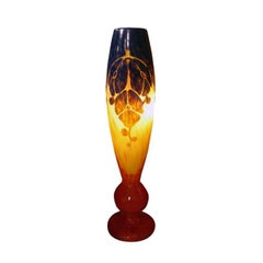 Jarrón Art Déco Le Verre Francais