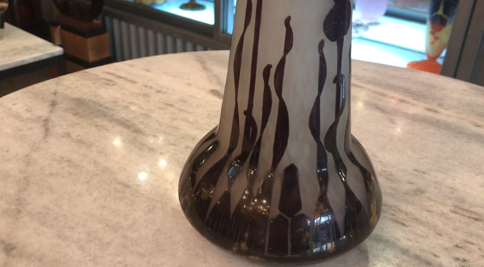 Le Verre Francais (pianta di Chardons) Stile: Art Nouveau, Jugendstil, Liberty in vendita 12