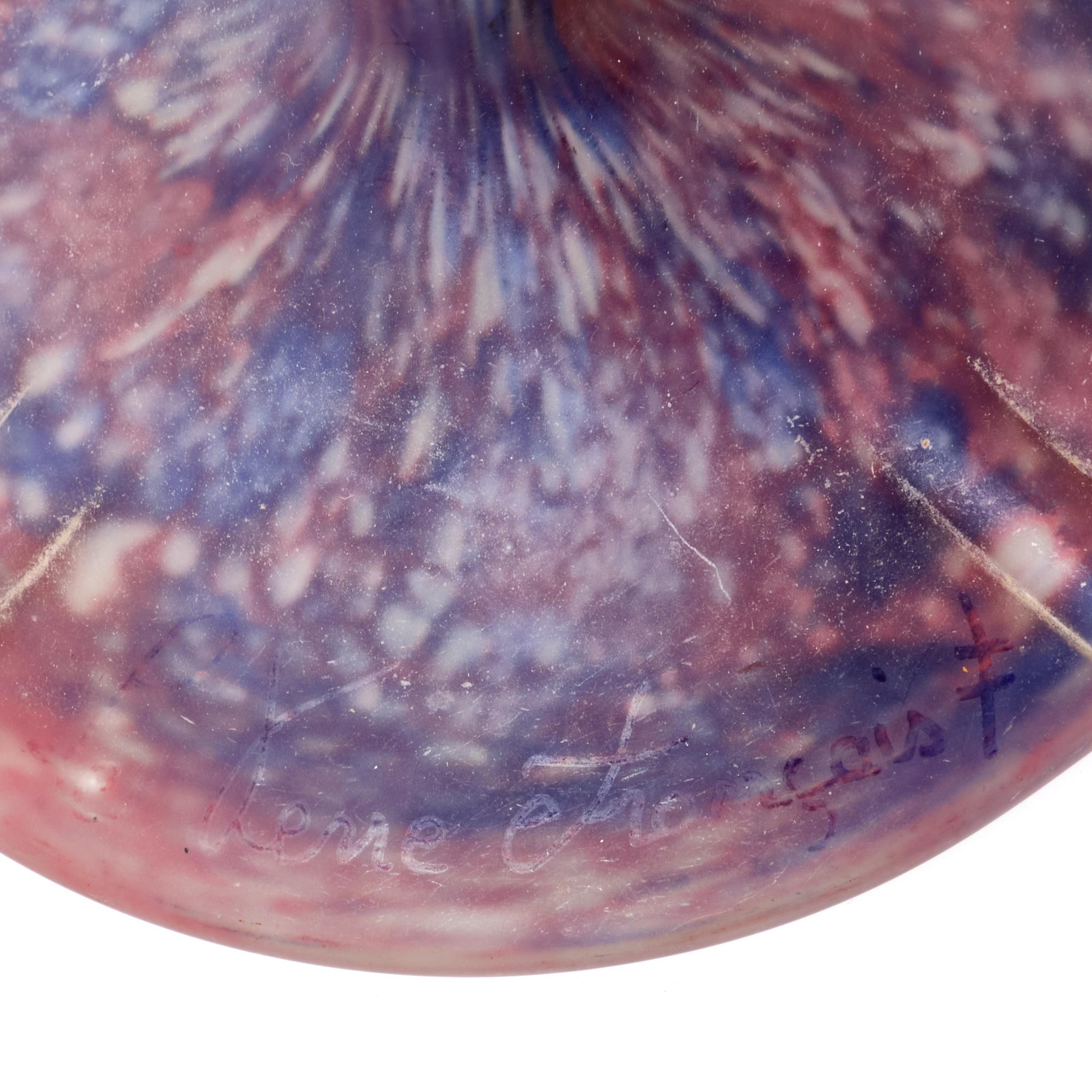 Lampe française Le Verre, verre d'art par Charles Schneider en vente 4