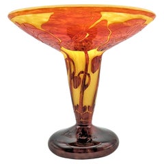 Le verre français "Pavots" Art déco-Gefäß von Charles Schneider