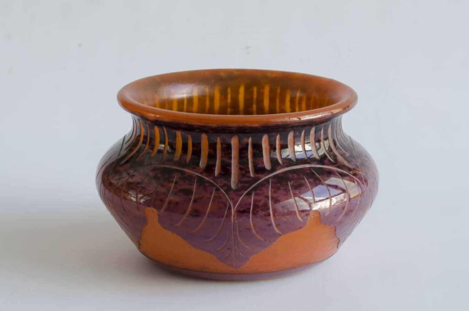 Le Verre Francais Jarrón Art Déco Francés en venta