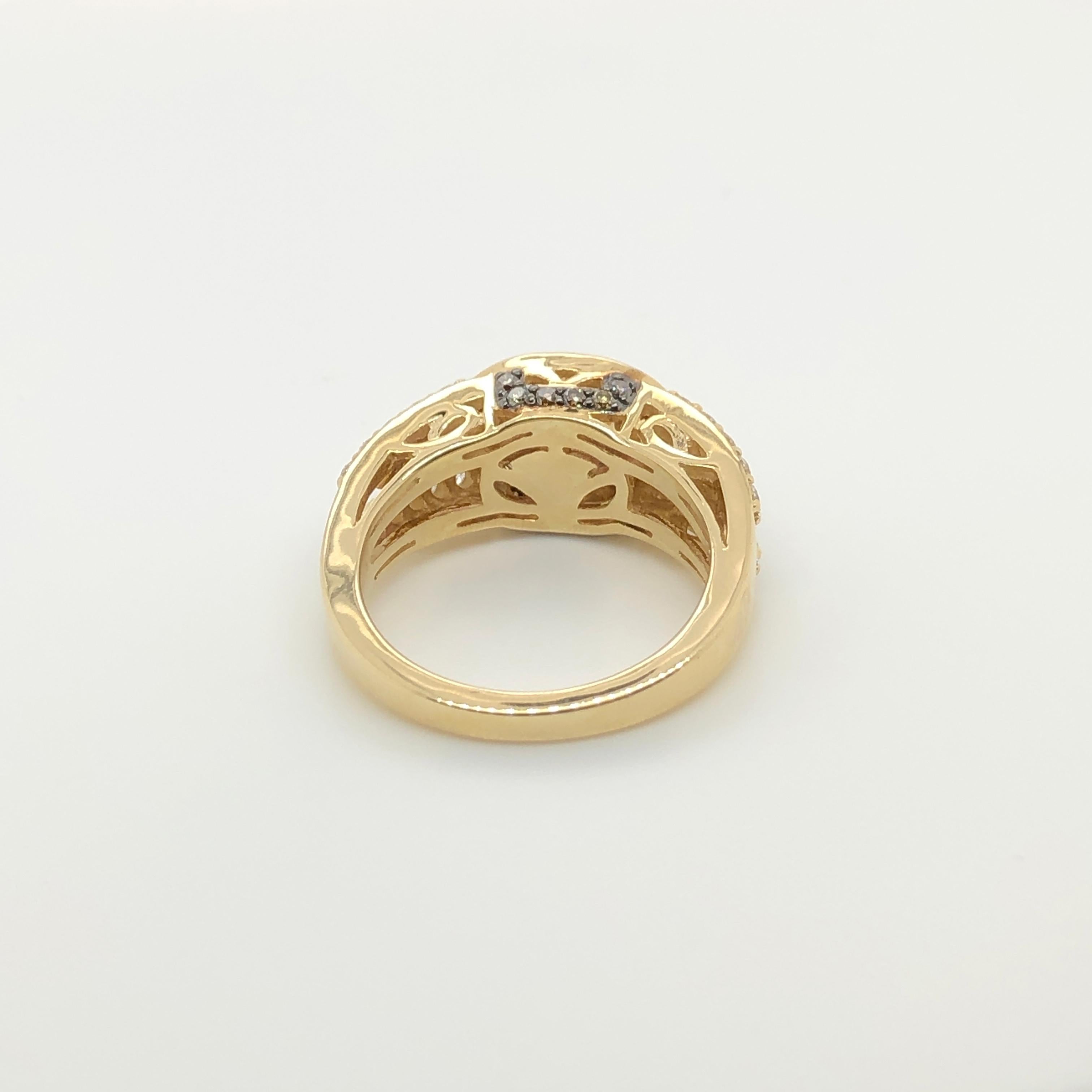 18k gold mercedes ring