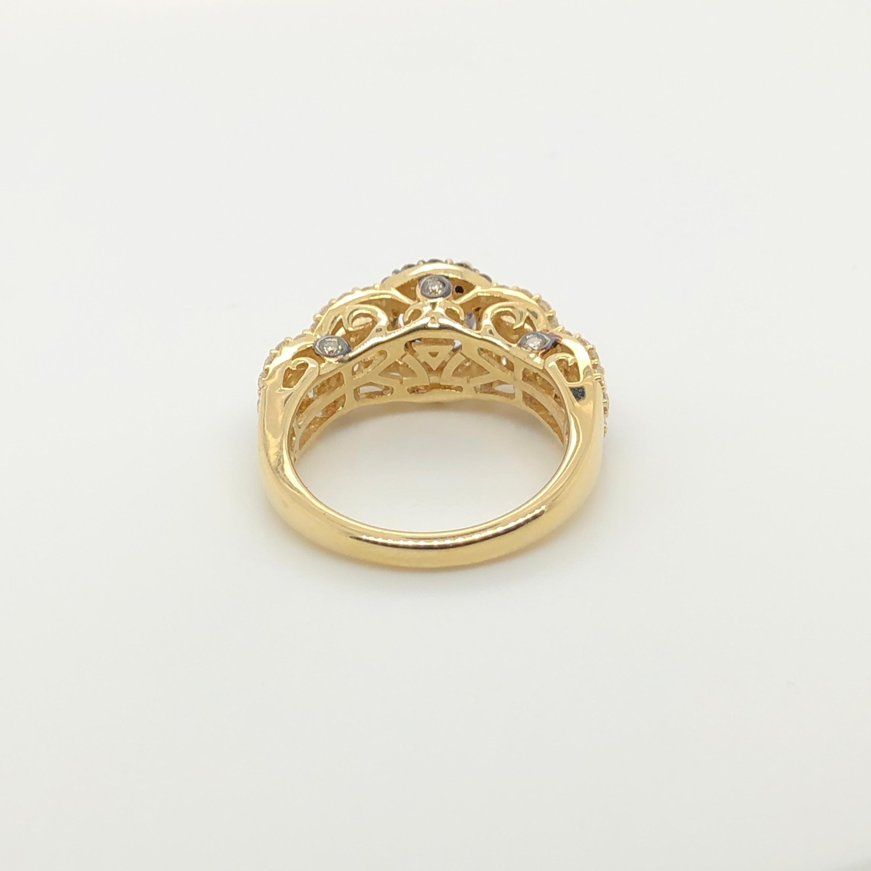 levian sapphire and diamond ring