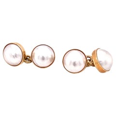 Le Vian Mabe Pearl Chain Cuff Links in 14K Gold