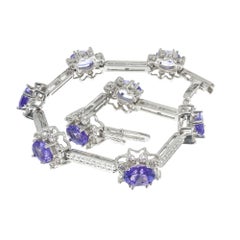 Le Vian 12.00 Carat Tanzanite Diamond White Gold Bracelet