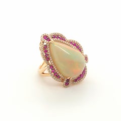 Le Vian 13 Carat Opal Rose Gold Couture Ring