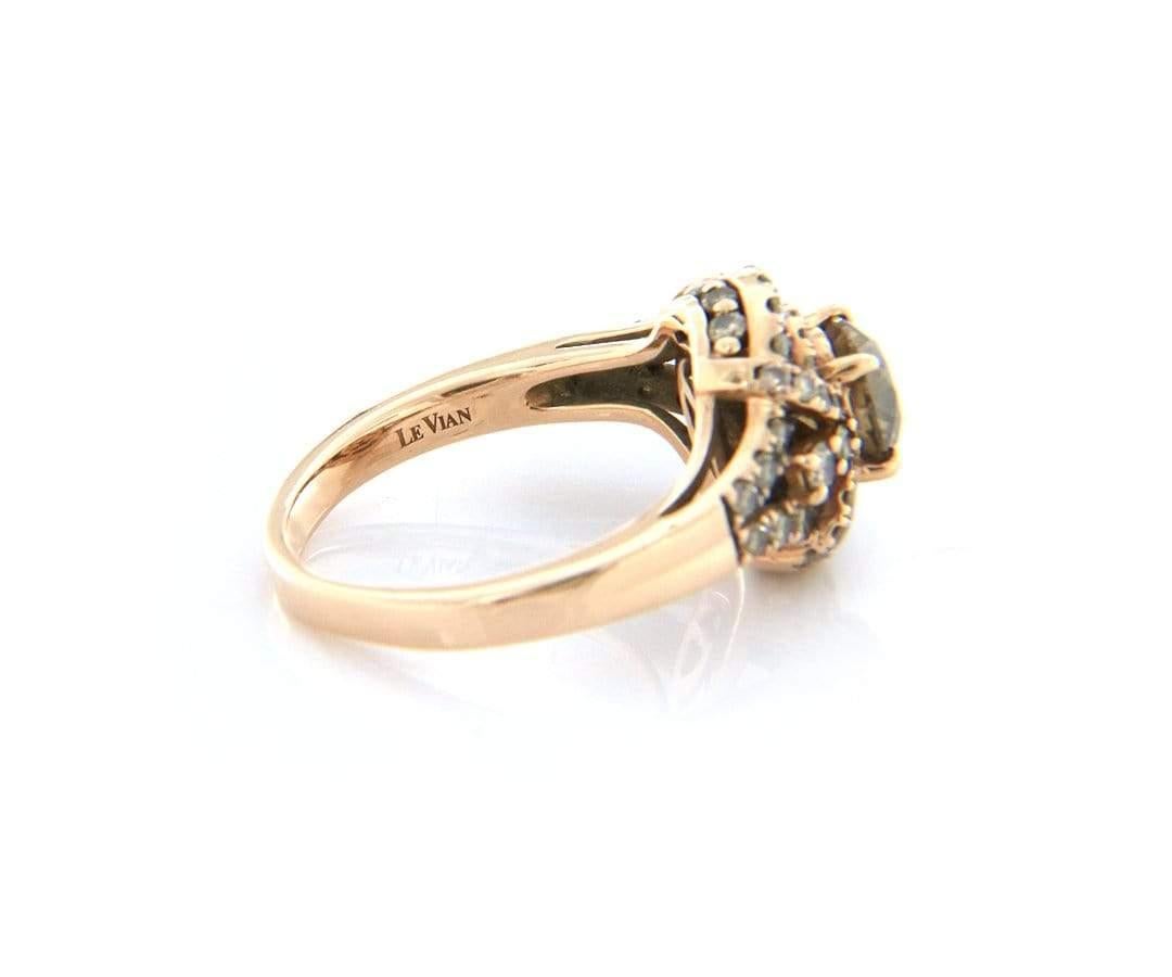 chocolate diamond heart ring