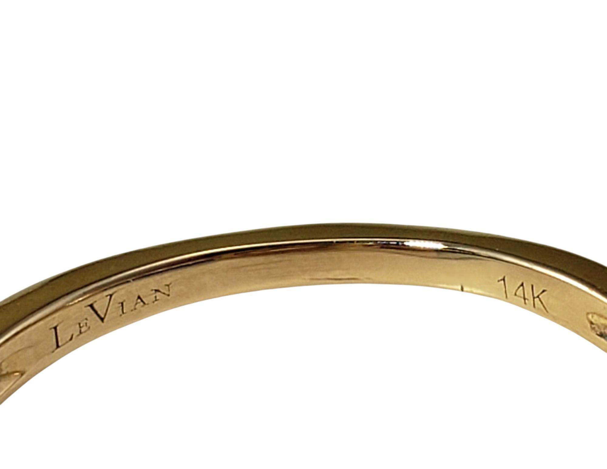 Le Vian 14 Karat Rose Gold Brown Quartz and Diamond Ring Size 5 #21524 Pour femmes en vente