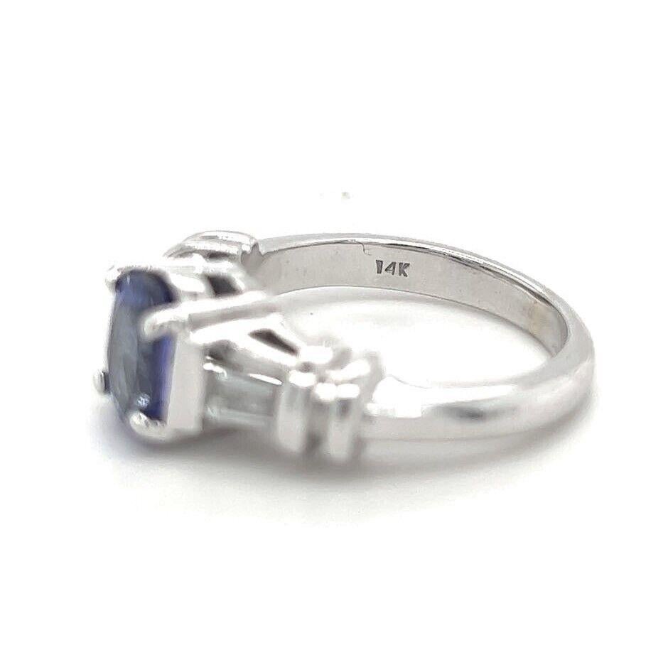 Le Vian 14 Karat White Gold Blueberry Tanzanite and Diamond Ring 5