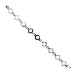 Le Vian Bracelet en or blanc avec tanzanite de 14,00 carats et diamants