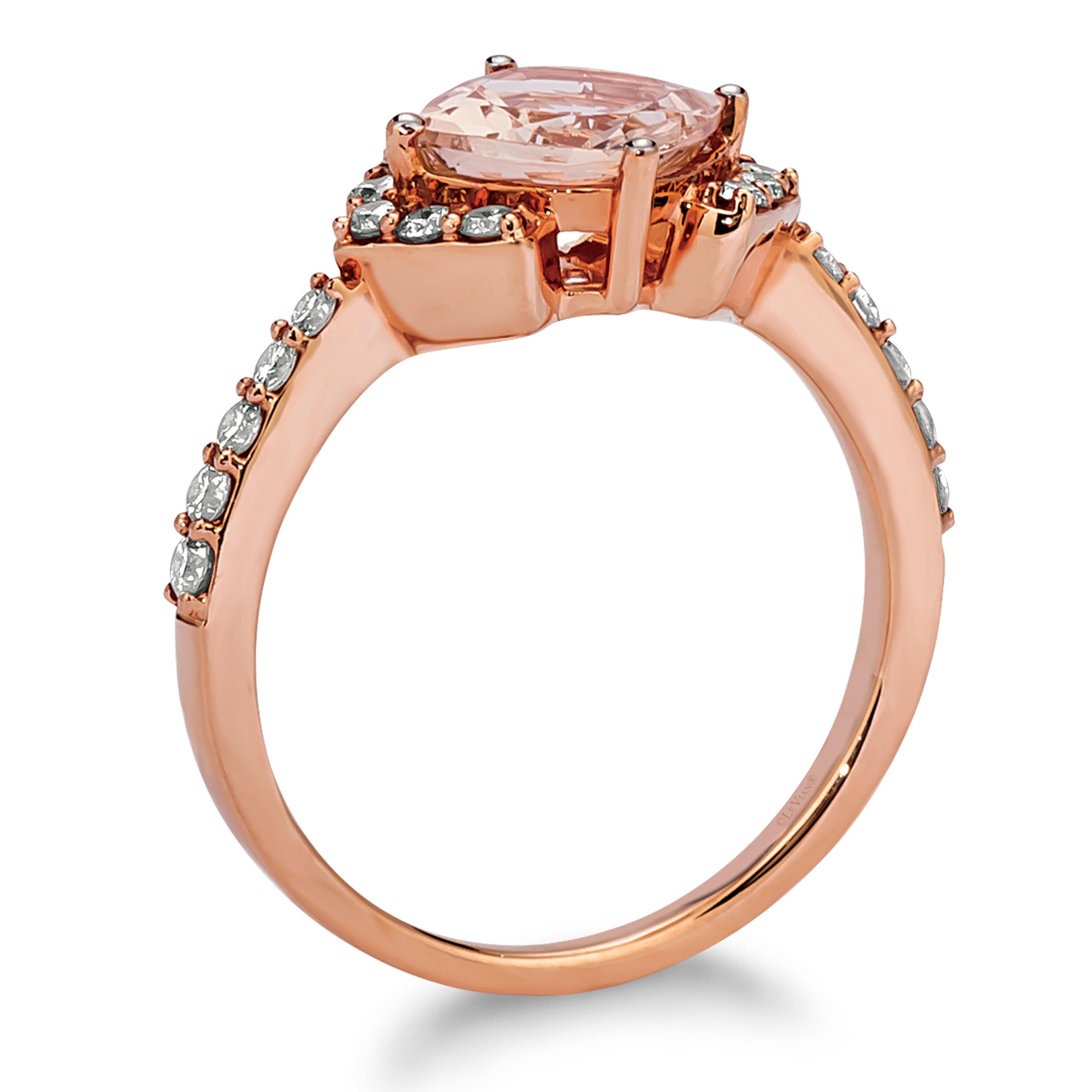 14k rose gold antique cushion cut csarite ring with chocolate diamond accents